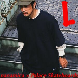 【nanamica × Palace Skateboards】Pocket Tee ポケットティー【Lサイズ】DN ダークネイビー ナナミカ×パレススケートボード限定 Tシャツ