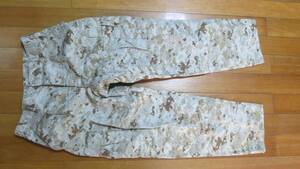 ★☆米軍放出品　実物 USMC MARPAT DESERT デジタルウッドランド 迷彩 パンツ MーS　C010☆★