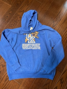 ★米国製 Tultex ビンテージ KENTUCKY WILDCATS / フーディー ラグランスリーブ / XL(身幅59㎝着丈60㎝) ★