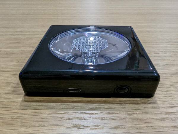 【中古】 ビバリー LED-004 クリスタルパズル ディスプレイライト ブラック USB 電池 BEVERLY