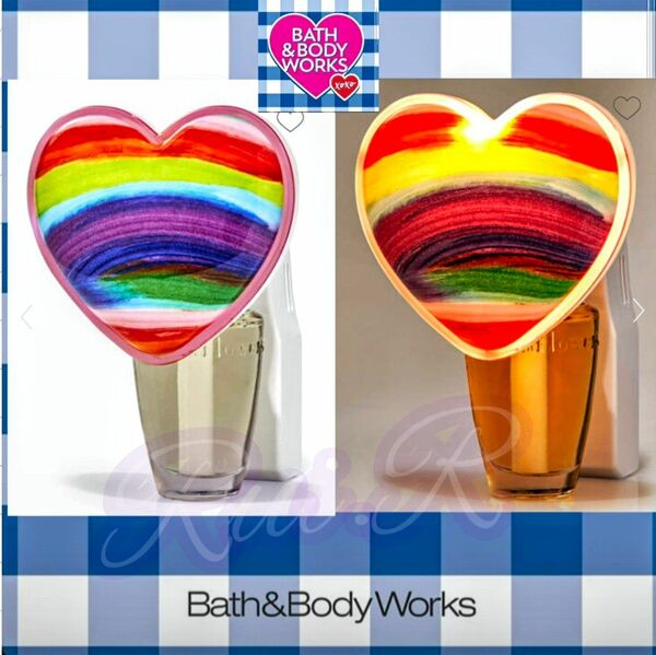 ◆ Bath&Body Works / バス&ボディワークス ☆ Wallflowers レインボーハート ナイトライトプラグ