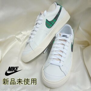 新品送料無料25.5cm★NIKEナイキBlazer Low 77 PRMメンズスニーカー/DV0801-100白タータンチェック緑/ホワイト