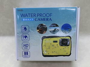 新品未使用♪ #24455 Veldo ヴェルド 防水カメラ TN-WTP-CAM01/YLW イエロー デジタルカメラ