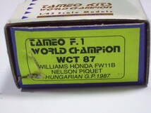 1/43 TAMEO WCT87 ウィリアムズ FW11B 1987　箱痛み有_画像5