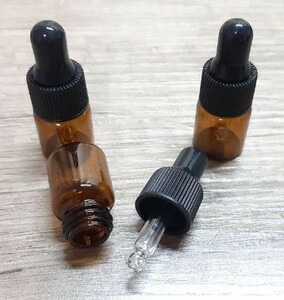 スポイト式 ガラスボトル 2ml 3本セット 遮光瓶