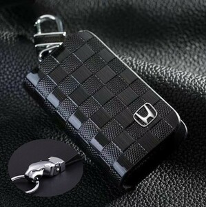  free shipping Honda for . head key holder attaching key case new model high feeling of quality leather Smart kalabina attaching stylish check pattern present optimum 