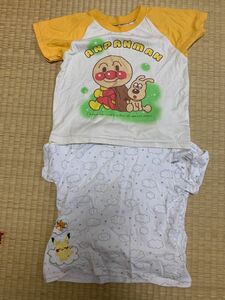 Tシャツ2枚セット　アンパンマン ピカチュウ