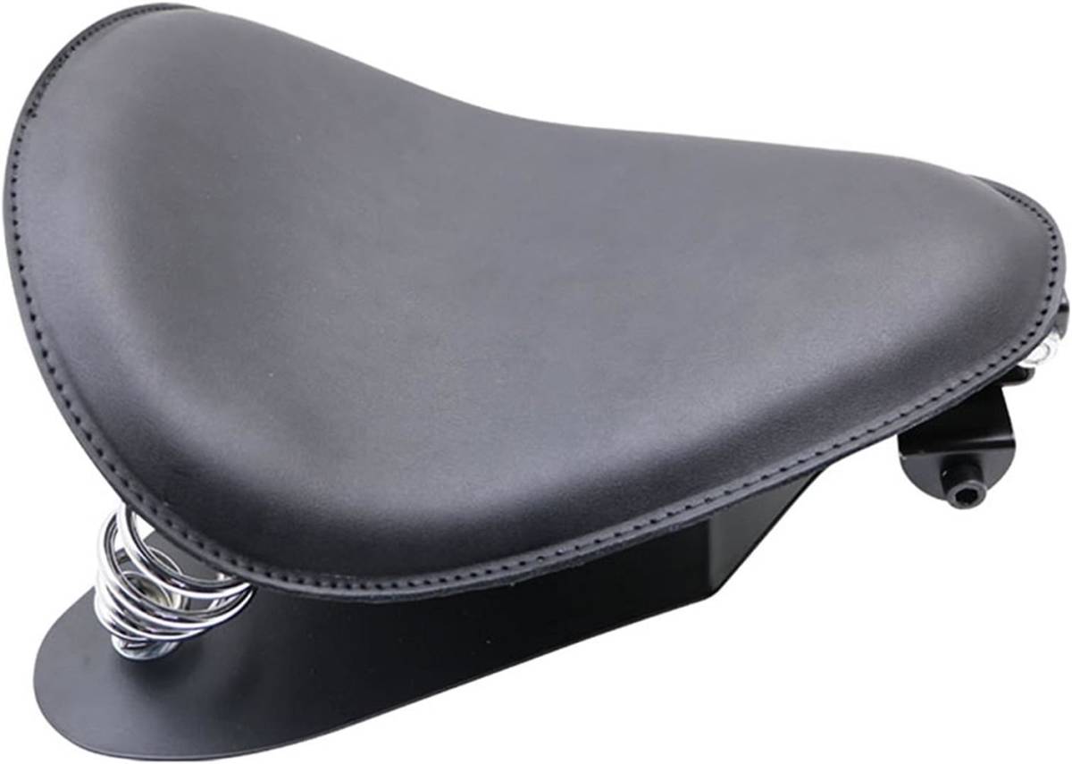 【新品】バイク汎用カスタムソロシート(ブラック) ハーレーダビッドソン/ホンダ/カワサキ/スズキ シート+座面ベース+スプリング+ブラケット 【新品】バイク汎用カスタムソロシート(ブラック) ハーレーダビッドソン/ホンダ/カワサキ/スズキ シート+座面ベース+スプリング+ブラケット