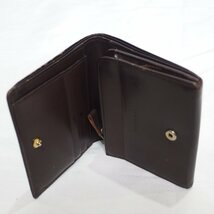 BURBERRY◆バーバリー 小銭入れ付 二つ折り財布（ダークブラウン）◆USED_画像4