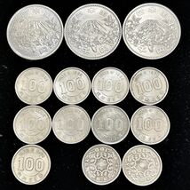 1円〜 東京オリンピック 1,000円銀貨 / 100円銀貨 東京オリンピック 鳳凰 / 14枚まとめ / 額面4,100円_画像6