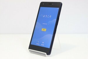 1円スタート au 京セラ Qua phone QZ KYV44 SIMロック解除済み SIMフリー Android スマートフォン 残債なし 32GB ブルー