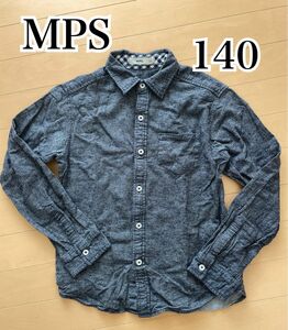 MPS 140 長袖シャツ ライトオン　ネイビー　男の子