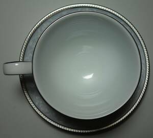 Noritake　PLATINUM　融点：1,768°C　高品質　白金コーヒーカップ&ソーサー　希少手