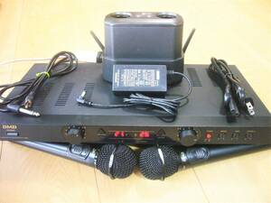 ♪ ＢＭＢ 電波式ワイヤレスレシ－バ－・WT-8600／マイク・WM-860／充電器・MCH-01 ４点セット ♪