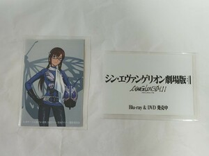 シン仮面ライダー 第7弾入場者特典 シン・仮面ライダーカード 劇場版 碇シンジ　スリーブ入り　本郷猛 エヴァンゲリオン　仮面ライダー