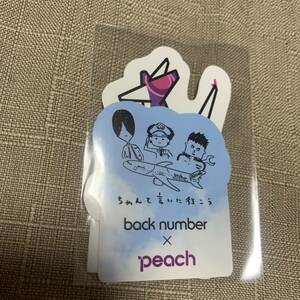 back number peachコラボ　ステッカーセット