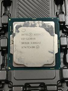 B2419)Intel Xeon E3-1230V6 SR328 LGA1151 中古動作品(タ)