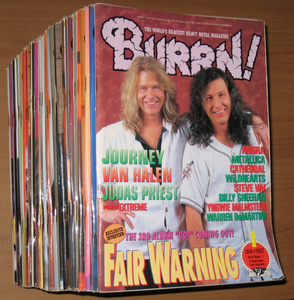 [送料無料] ヘヴィ・メタル専門誌 BURRN バーン 1997年～1999年 3年間分 全36冊セット