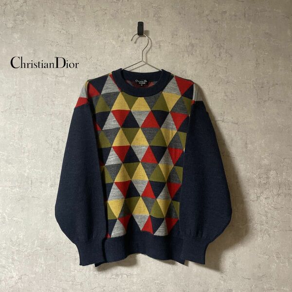 Christian Dior クリスチャンディオール 90s ビンテージ デザインニット セーター