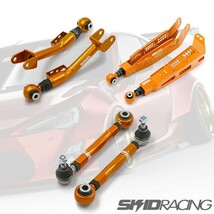 車検OK 86 BRZ 調整式 ピロ トレーリングロッド トーコン 鬼キャンロア 3点セット リア skid racing # : 14-D1 14-D2 36-D1_画像1