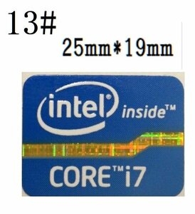 13# two three generation [CORE i7] emblem seal #25*19.# conditions attaching free shipping 