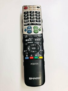 YXS480★中古動作品★SHARPシャープ テレビリモコン GA801WJSA