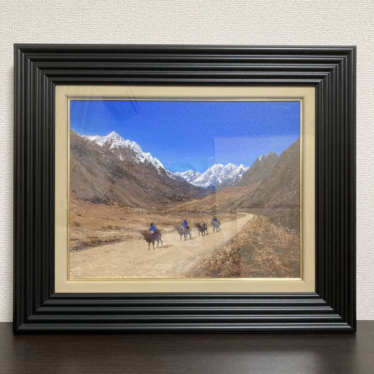 [Authenticity Guaranteed] Hirokazu Tada Valley of Karakorum Oil Painting No. 6 One drawing, autographed painting, painting, oil painting, Nature, Landscape painting