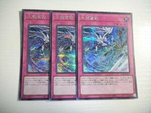 BG1【遊戯王】天龍雪獄 3枚セット シークレットレア 即決