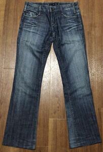 SK Jeans デニムパンツ W36(72cm)濃いめ ストレッチ ブーツカット ジーンズ