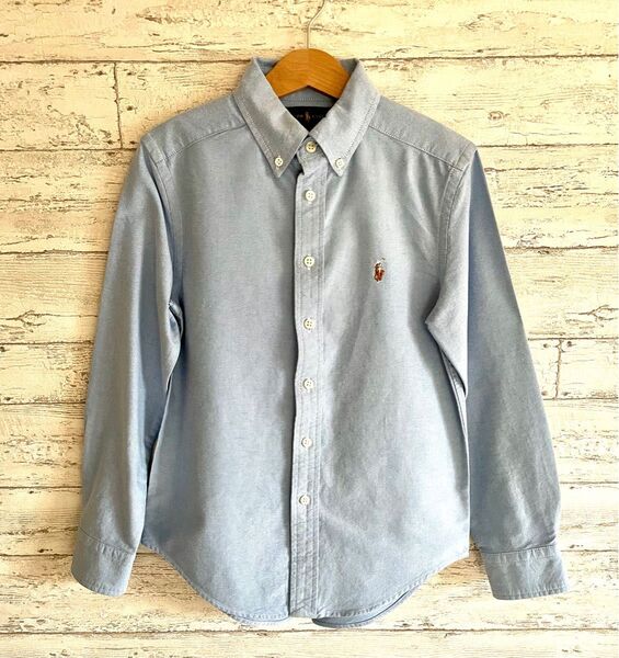 【美品】POLO RALPH LAUREN コットンオックスフォードシャツ【size8/140cm】S KIDS
