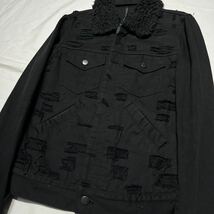 christian dada fakefur denim jacket basicks masanori morikawa lgb archive クリスチャンダダ ベーシックス 激レア　希少 初期 _画像2