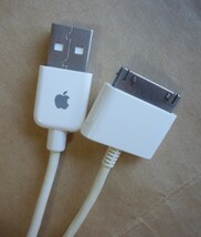 Apple アップル 純正 iPod nano 第6世代まで Dock端子 dockコネクター 30ピン USBケーブル 1m 通信 充電 Dockコード 充電コード 　_画像4