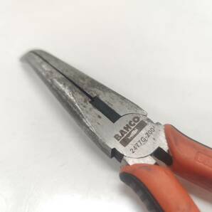 送料無料g26058 BAHCO バーコ 2477 G-200 SNIPE NOSE PLIERS スナイプ ノーズプライヤー ベント プライヤ 200mm 2477G200 手工具 ハンドツの画像3