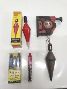 送料無料g25640 SHINWA シンワ ハンディ下げ振りPRO YAMAGUCHI PLUMB BOB トリの下振 400g おまけ チョーク マーカー付き セット まとめ 手