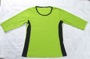  7 минут рукав спортивная одежда tops зеленый X серый женский L размер 