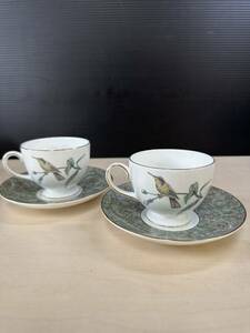 WEDGWOOD ウェッジウッド HUMMING BIRDS ハミングバード カップ&ソーサー 2客 セット