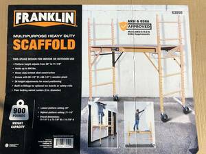 ★多目的足場ポータブル 現在レートで9万円強　FRANKLIN　Scaffold ITEM63050 900ポンド Heavy-Duty マニュアル付　引き取り限定★　