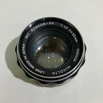 Minolta MC ROKKOR-PF 55mm F1.7 lens カビ汚れあります。_画像2