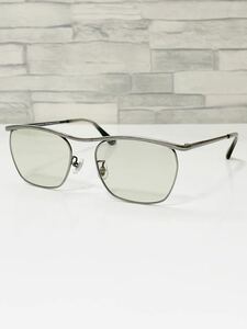 TREND SUNGLASSES/紫外線カット率99.9%以上 ZP182G22-16F1 ゾフ ウェリントン型 マットシルバー サングラス 良品