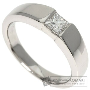 VANDOME Vendome diamond Princess cut ring * ring platinum PT950 lady's used 