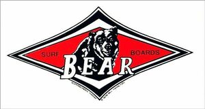 BEAR ベアー 人気定番 ステッカー S サーフィン ビッグウエンズデー