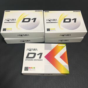 D1 ホンマ ゴルフボール 5ダースset まとめ買い用 お得 イエロー×4 カラフル×1