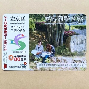 [ used ] city bus exclusive use one day passenger ticket card Kyoto city traffic department Kyoto .. university 