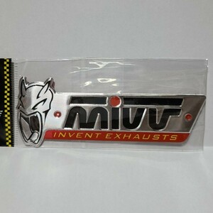 MIVV ミヴ マフラー 耐熱アルミステッカー 【即決】【送料無料】f