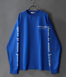 oversize sleeve print T-shirt/オーバーサイズ 袖プリント ロングスリーブTシャツ ロンT