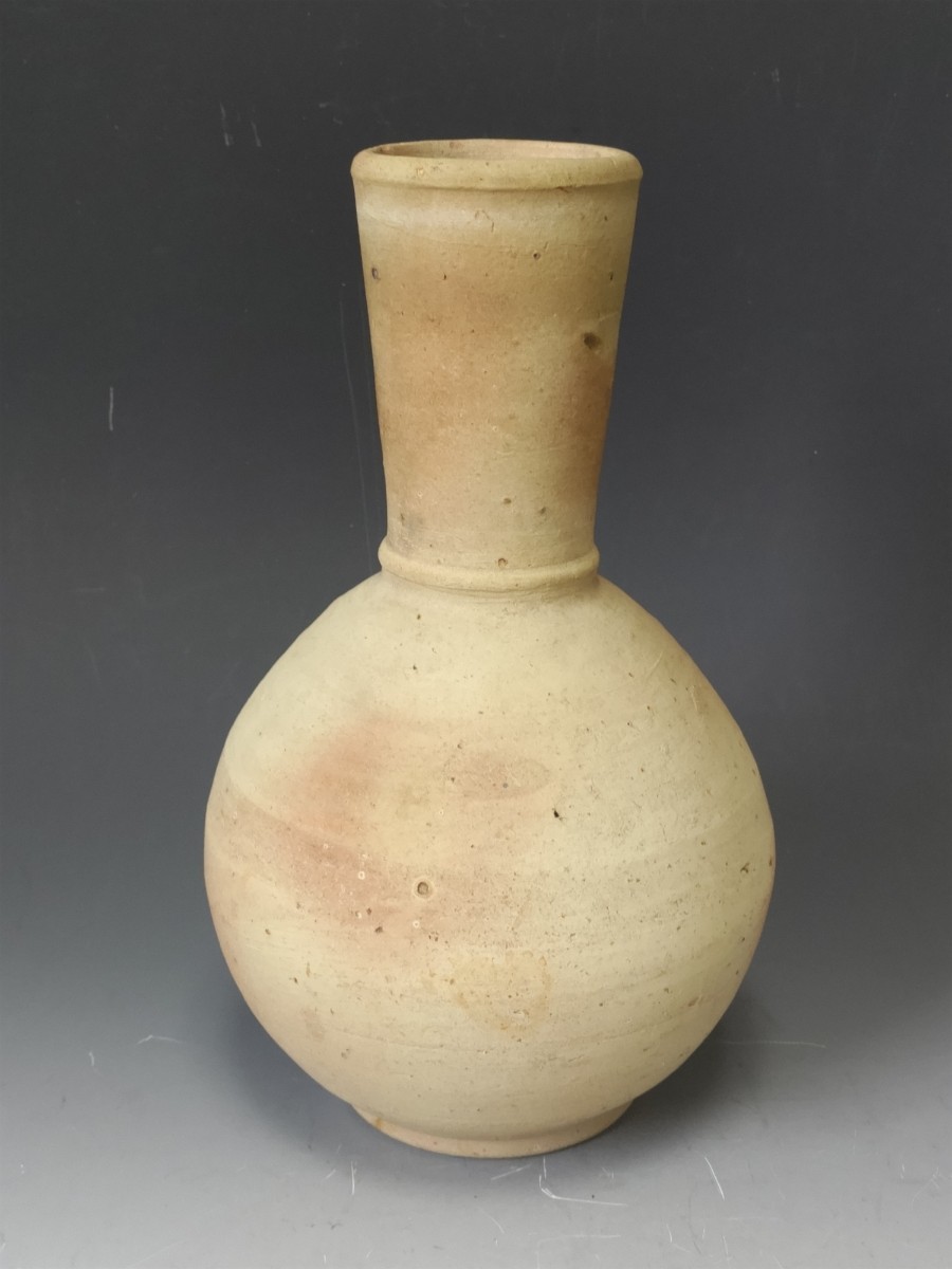 某家茶具放出品!唐津写下蕪花入 永楽十五代 正全 作 ☆253-