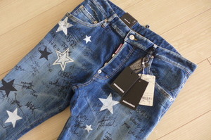  новый товар быстрое решение 9.7 десять тысяч Италия производства внутренний стандартный товар Dsquared Star принт Denim джинсы брюки размер 50