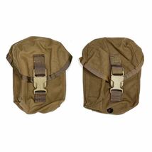 THE SPECIALTY GROUP MOLLE II 100 ROUND UTILITY POUCH CB 2個 (検 米軍実物放出品 USMC SAW マシンガン マガジンポーチ コヨーテブラウン_画像1