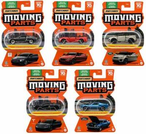 【MB】2023 MOVING PARTS 8台セット　Bentley Continental ×2 / BMW M3 Mustang BOSS ×2 / Evoque / Tesla Roadster ×2