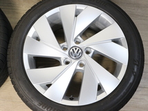 極上美品☆VW フォルクスワーゲン ゴルフ8 eTSI Style/TDI Style 純正 7.5J +51 225/45R17 PCD112 ハブ径57.1mm 5H0601025C TURANZA付き_画像2